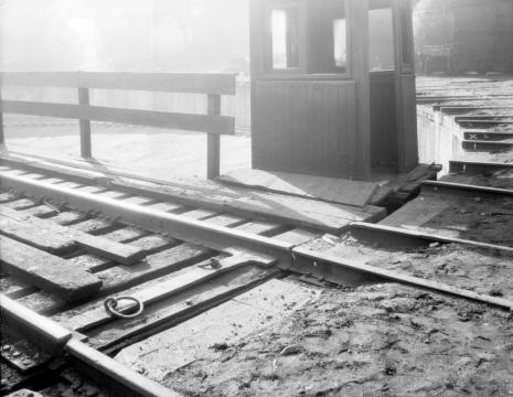 Seaboard Air Line Roundhouse Switches, circle 1934. (Courtesy of the State Archives of North Carolina)