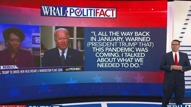 Did Biden warn US about pandemic?