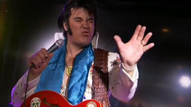 Artist trying to break record for singing as Elvis
