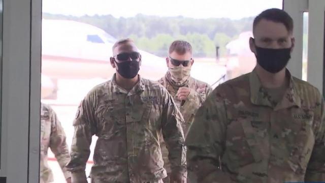 More than 120 members of National Guard return to NC after deployment to Middle East