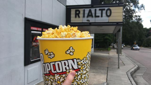 Popcorn pickup from the Rialto
