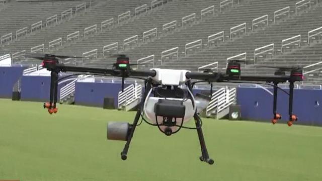 Drones may disinfect stadiums
