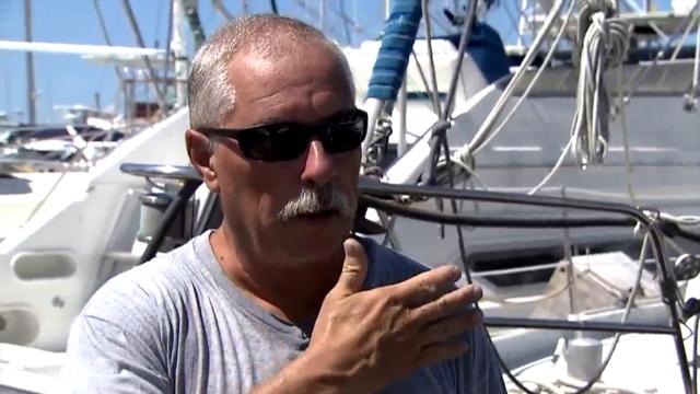 Couple rides out hurricane on sailboat