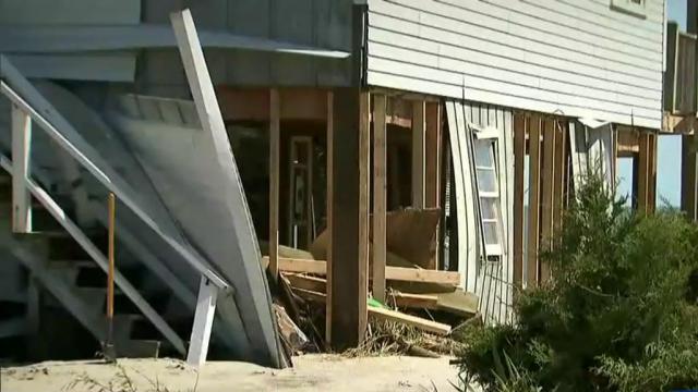 Oak Island residents still stunned at damage from Isaias