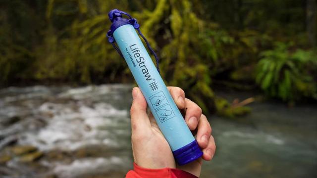 LifeStraw Personal Water Filter for Camping, Travel only $11.99 
