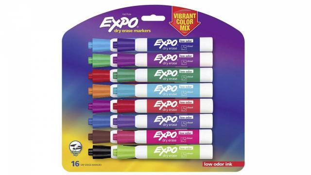 Expo Low-Odor Dry Erase Markers 16 Count only $12.05 (65% off)