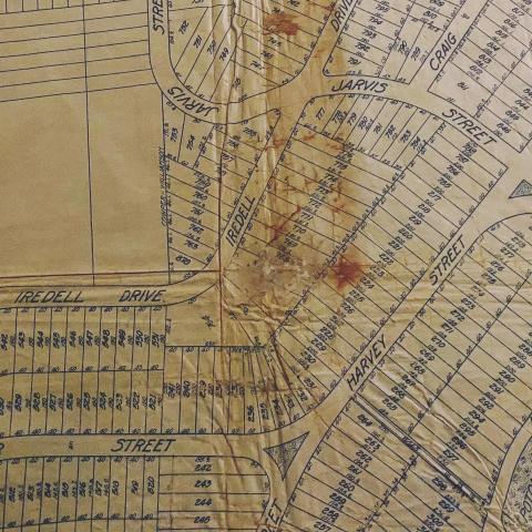 A historic map of Hayes-Barton in Raleigh