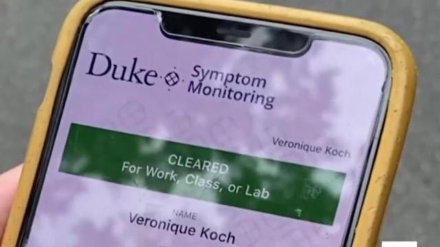 Duke tracks student symptoms with daily app check-ins 