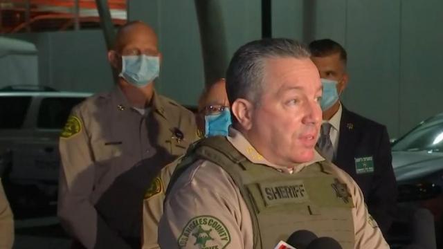 Los Angeles deputies 'fighting for their lives' after shot by gunman