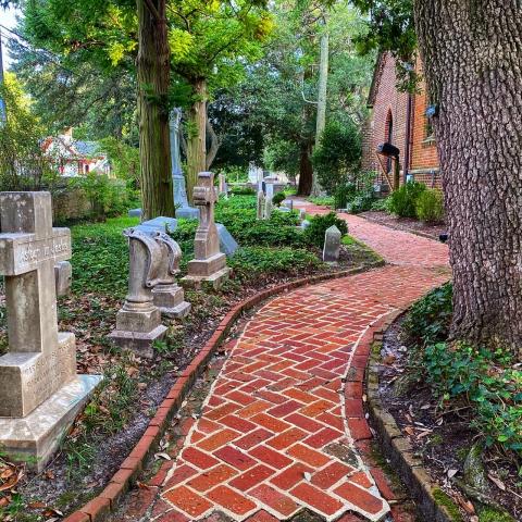 NC's secret garden: Century-old trees, historic graves in gothic revival churchyard