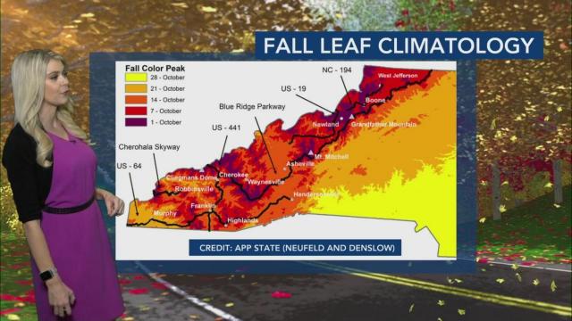 Some places across N.C. could see early sightings of fall leaves