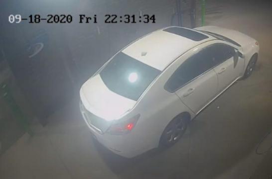 Fayetteville police are looking for the public's help for identifying three people who they say shot at a man during an attempted robbery. This is the white sedan that police say they were driving. Security photos from the Fayetteville police. 