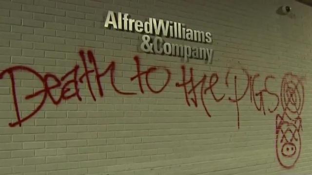 Alfred Williams & Company was vandalized during protests on Sept. 26
