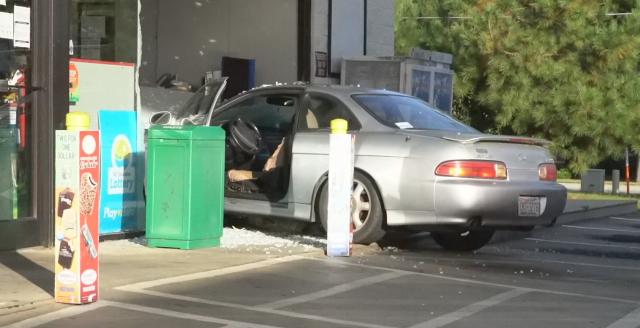 Driver runs car into BP gas station in Clayton