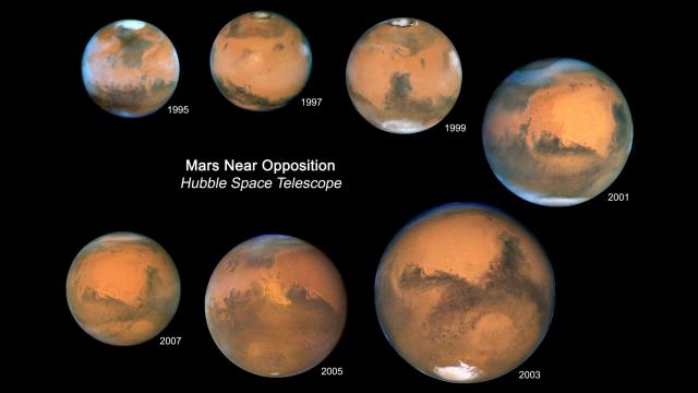 Mars Oppositions 1995-2007