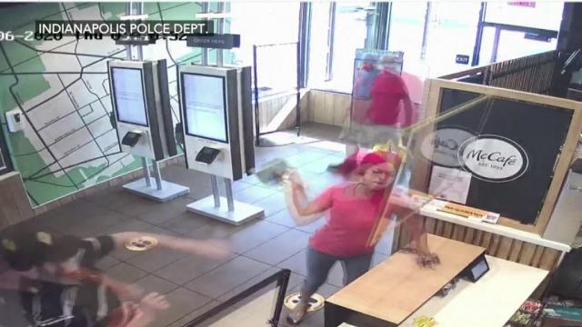 Police looking for woman who attacks McDonald's staff over wrong order
