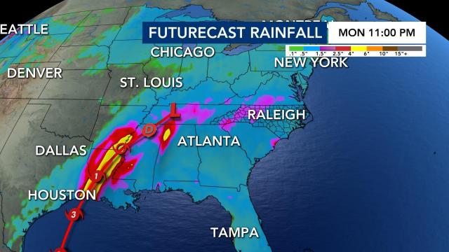 Hurricane Delta makes landfall in Louisiana, will bring rain to NC this weekend 