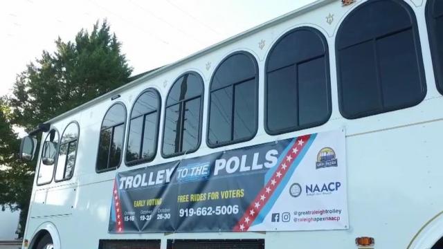 'Trolley to the Polls' to kick off Thursday in Raleigh