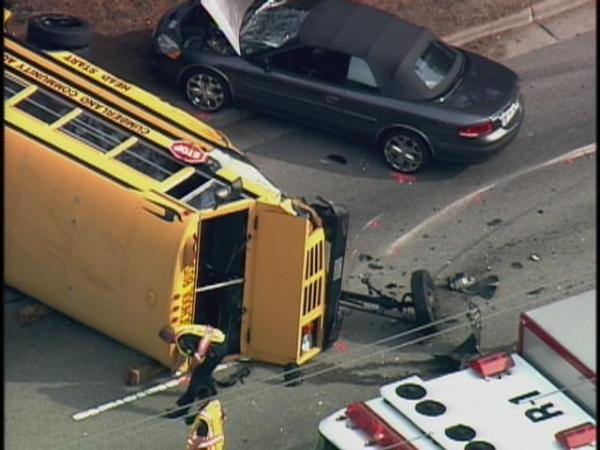 Sky5 Images from Bus Accident