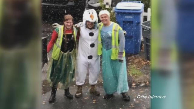 'Frozen' Halloween hijinks go viral