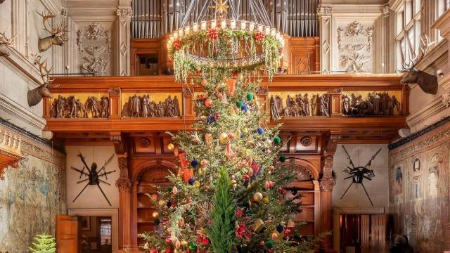 Christmas decorations are up at Biltmore