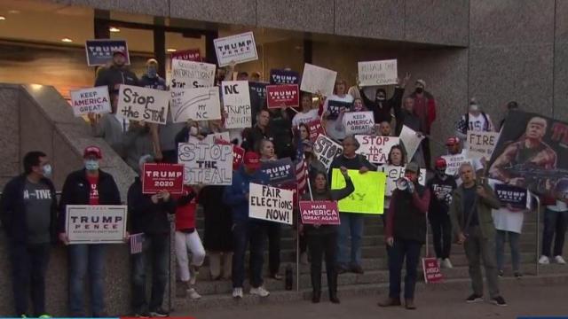 Trump supporters call for election integrity at State Board of Elections