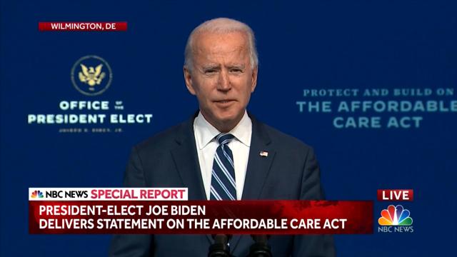 NBC Special Report: Biden discusses health care plans