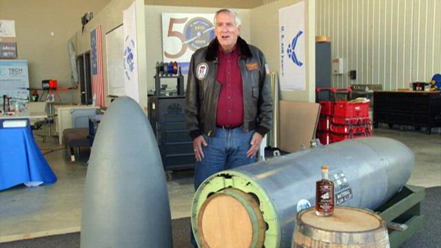 Pilot to use fighter jet's speed, altitude to help age bourbon