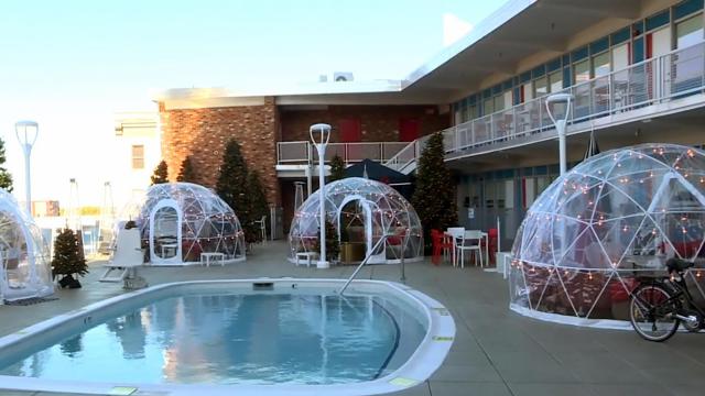 Socially distanced Igloos return to Unscripted Hotel