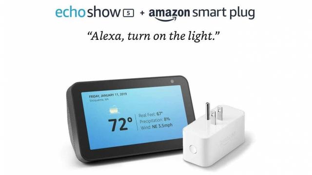 Echo Show 5 with Blink Security Camera or Amazon Smart Plug only $49.99 (57% off)!