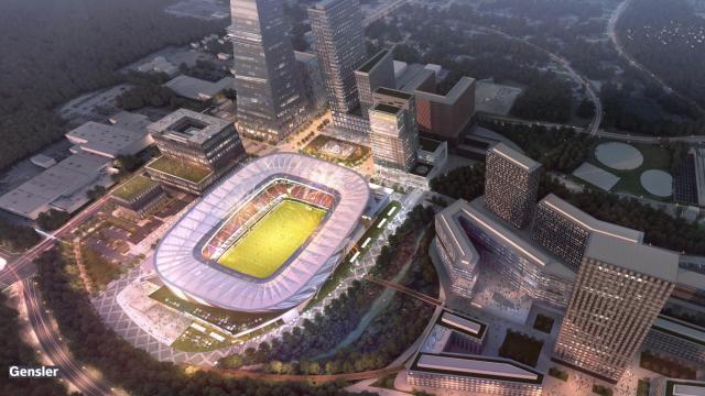 Planned stadium for Raleigh's Downtown South development on hold