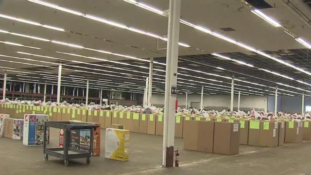 Wake Salvation Army begins distribution toys/clothes 