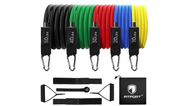 Exercise Resistance Bands 11-Piece Set only $16.99 (reg. $29.98)
