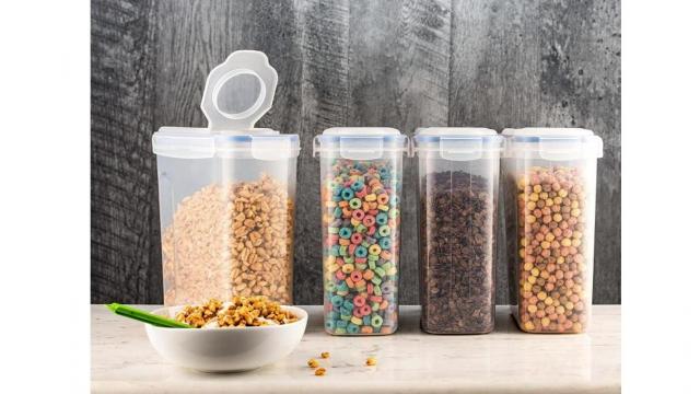 Cereal and Dry Food Containers 4 Pack Set only $18.98 (46% off)
