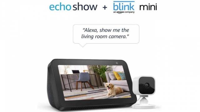 Echo Show 5 plus Blink Mini Camera only $54.99 (56% off)