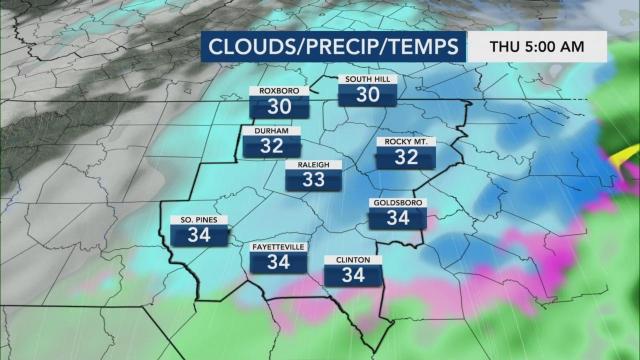 Up to 4 inches of snow possible in parts of NC