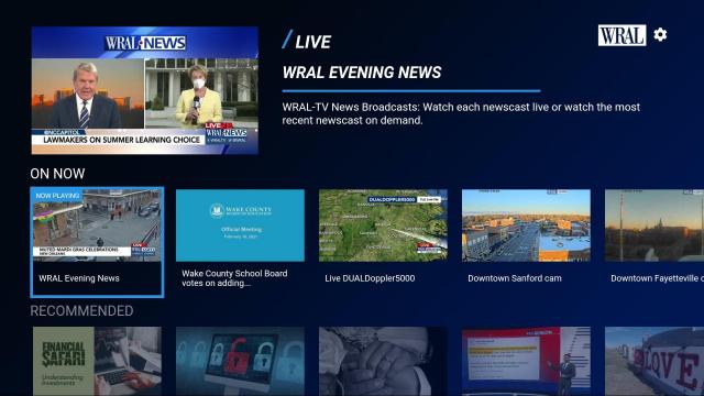 WRAL streaming TV apps get a fresh, intuitive design