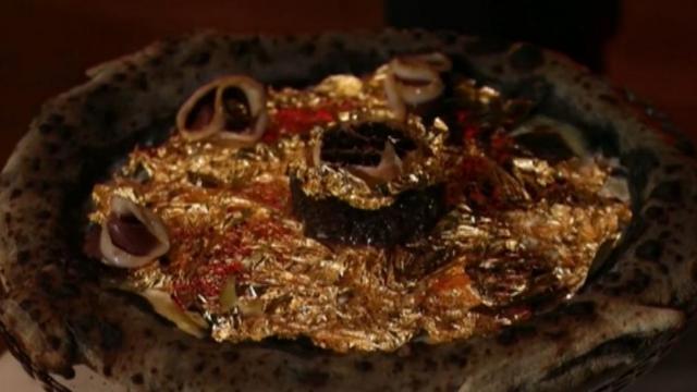 Restaurant serves up pizza made of gold -- literally 