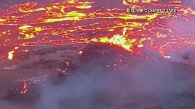 WATCH: Volcano erupts in Iceland
