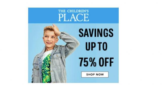 The Children's Place: Spring Sale with up to 75% off & free shipping