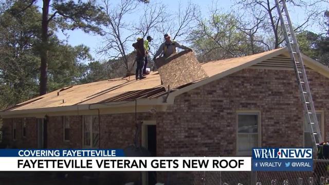 Fayetteville veteran gets new roof