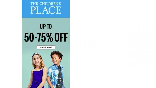 The Children's Place: Spring Sale with up to 75% off & free shipping