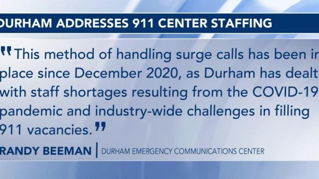 Durham 911 calls being routed through Raleigh 