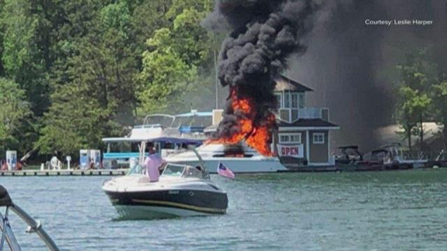 Boat explosion sends woman, 2 teens to hospital