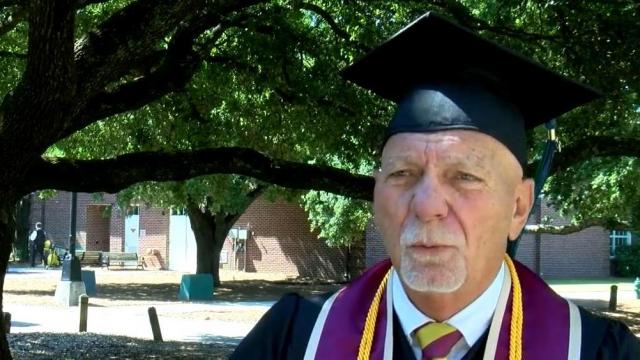 67-year-old NC man finishes college 44 years after dropping out