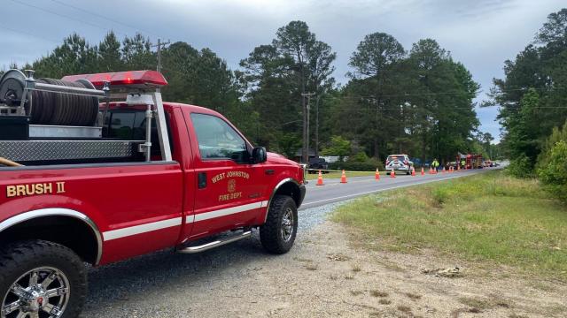 Driver killed after car runs off road, flips in Angier 