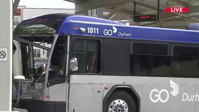 'Worst thing I've seen in my life': Durham bus crashes into pole, strikes pedestrian 