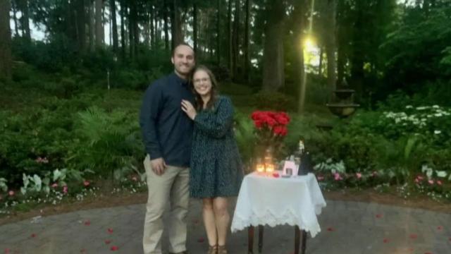 Love is in the air: Couple gets engaged in WRAL Azalea Garden 