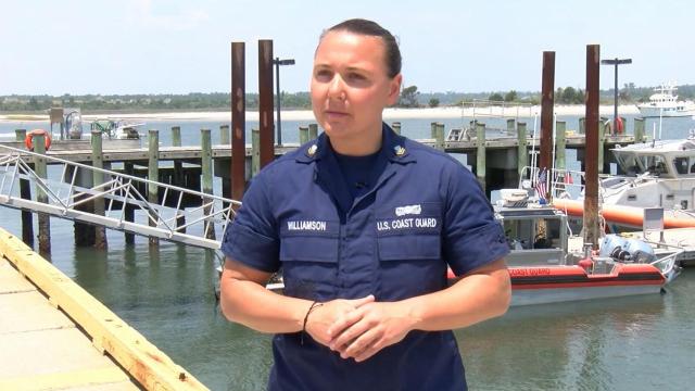 Off-duty Coast Guard member rescues 3 people from rip current at Fort Fisher