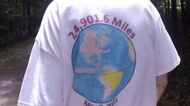 Garner man 'walks' to the ends of the Earth 